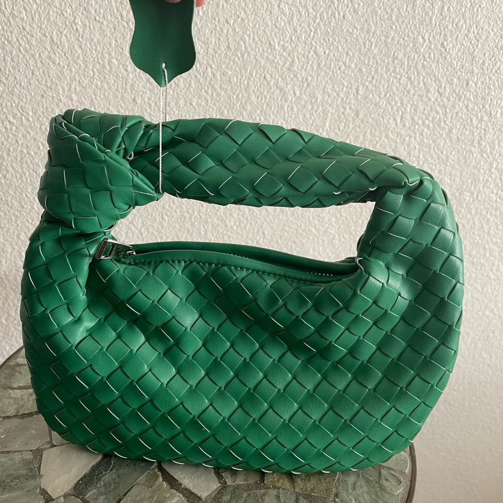 Woven Handbag, Knotted Clutch Bag For Women